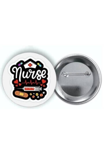 Hemşire (Nurse) Buton T366 T365 İğneli Boyun T373sı T366i Çanta T366i