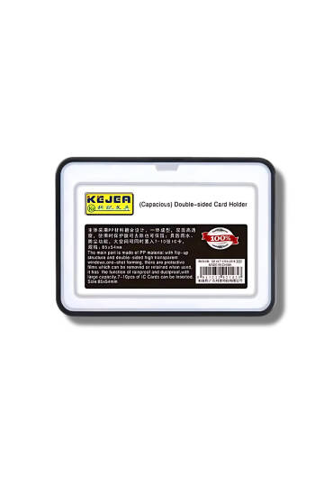 Piano Black PTFE Plastikten Mamül Kırılmaz Kasa ve Ön Camlı Ultra İnce (0.2mm) Kompakt Kartlık