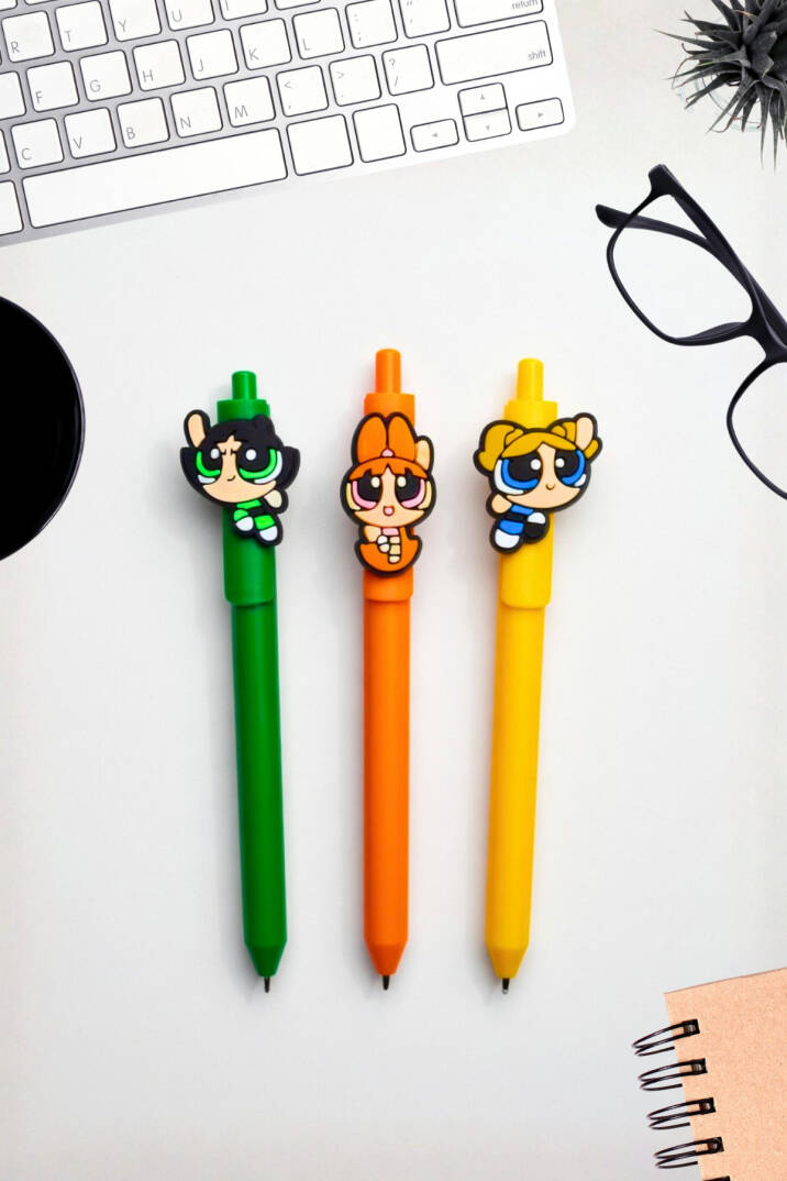 Sevimli Powerpuff Girls Karakterli Üçlü Kalem Takımı - 2