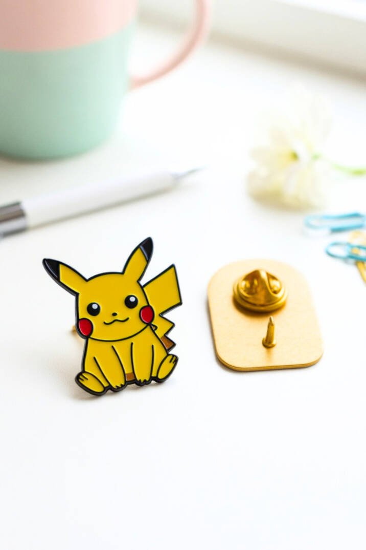 Sevimli ve Enerji Dolu Pikachu | Şık ve Dayanıklı Metal T365 T366 - 1