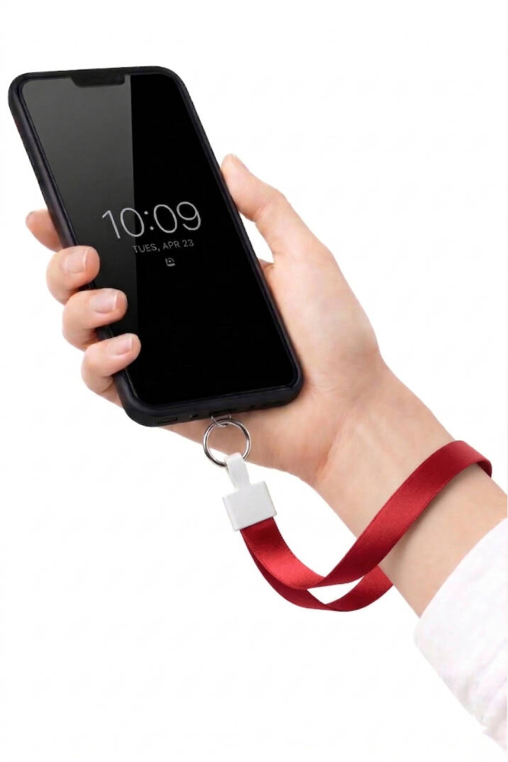 Tüm Telefon Modellerine Uyumlu Çok Amaçlı Kırmızı Bilek T373 ipi - 1