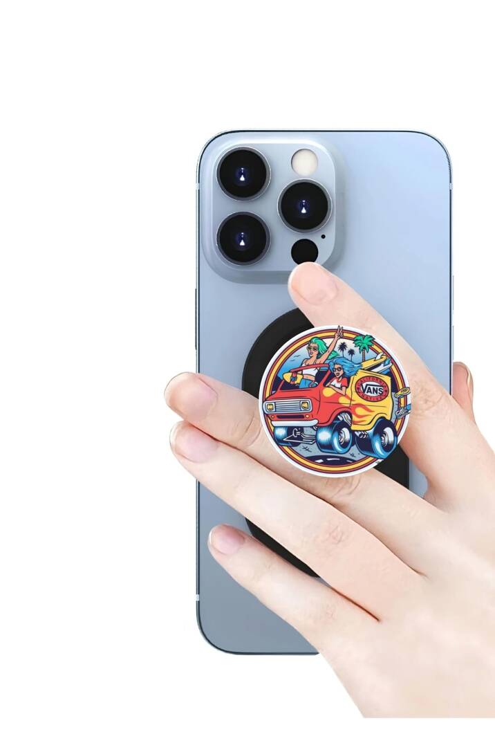 Vans Old School Telefon Tutucu Pop Socket Rahat Kullanım Parmak Tutucu - 1